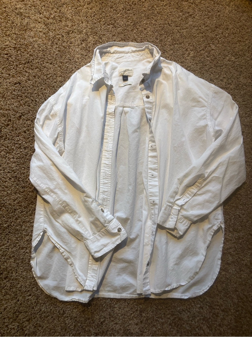 Universal Thread White Lightweight Swim Coverup Shirt